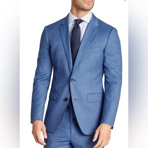 Brand New Bonobos Jetsetter Slim Fit Stretch Solid Jacket + Pants- Blue